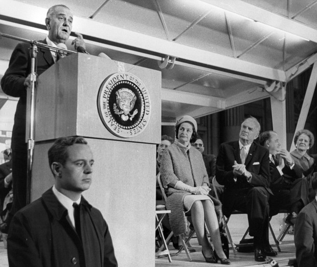 Lyndon Johnson in St. Louis